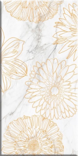 БК Декор Briere Flower 2 белый 300х600 1сорт